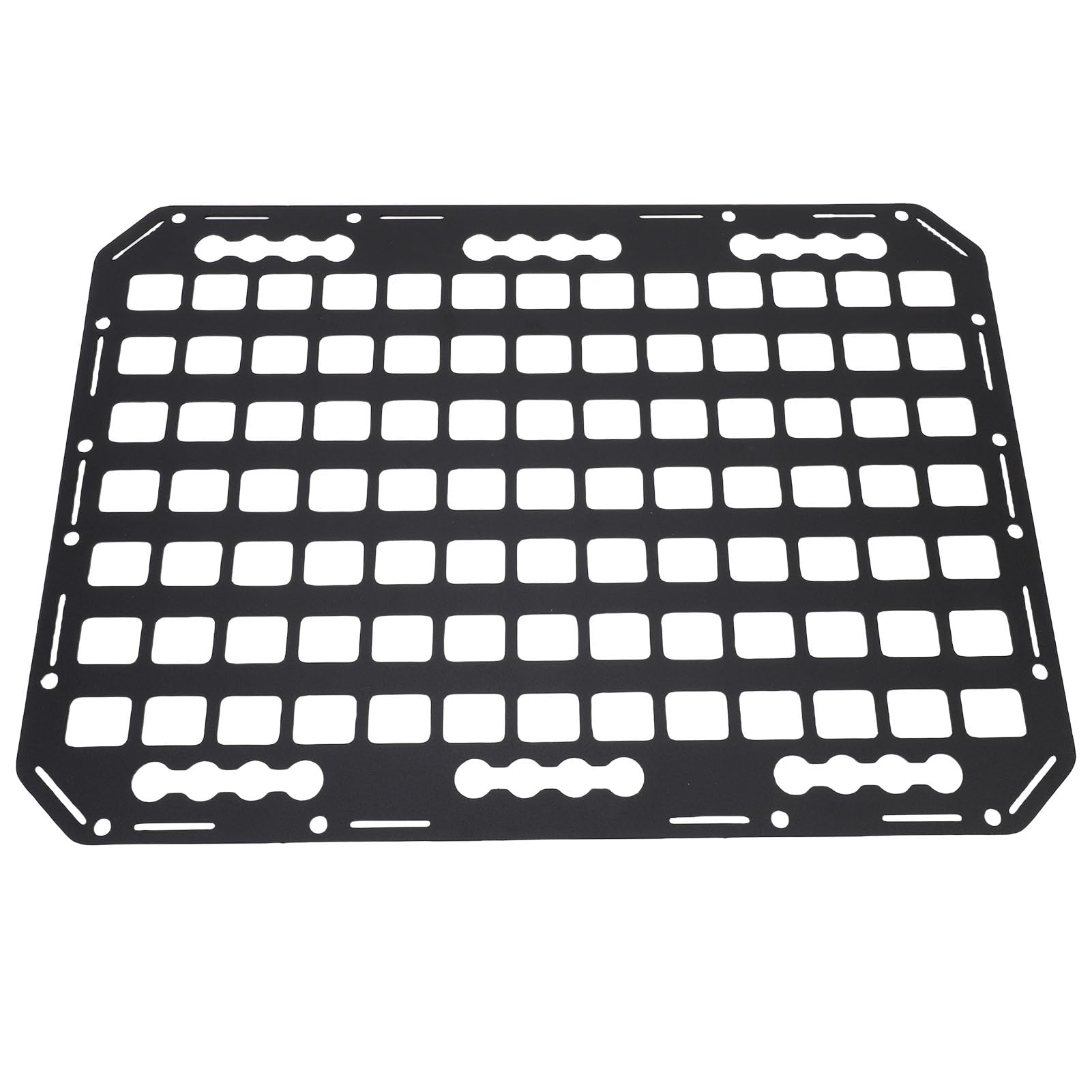Pannello per Pianale di Camion in Alluminio, Pannello per Rack di Stoccaggio Laterale del Veicolo, Organizer per Carico con Scaffale per Scaffali Molle Multifunzionale con Meccanismo di