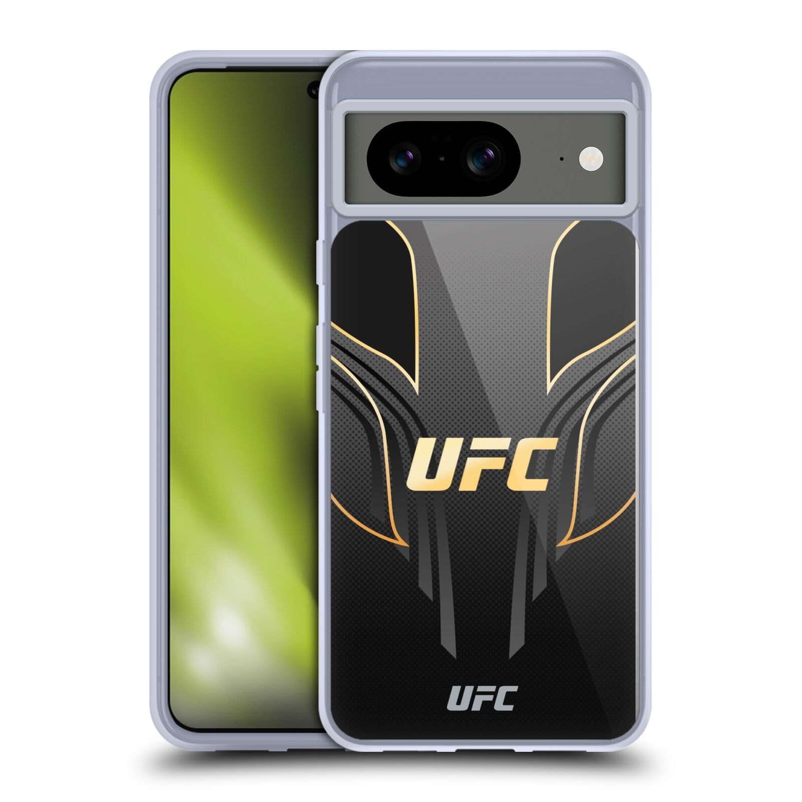 Head Case Designs Officially Licensed UFC Black Gold Jersey Logo Soft Gel Case Compatible with Google Pixel 8