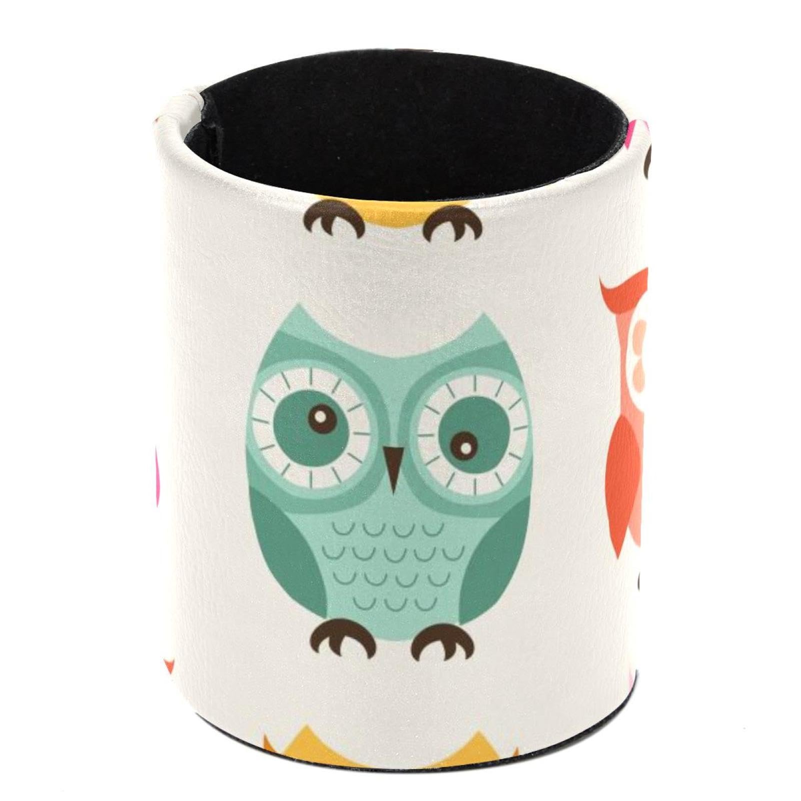 Pot à crayons pour organiser le bureau avec ce modèle hibou coloré