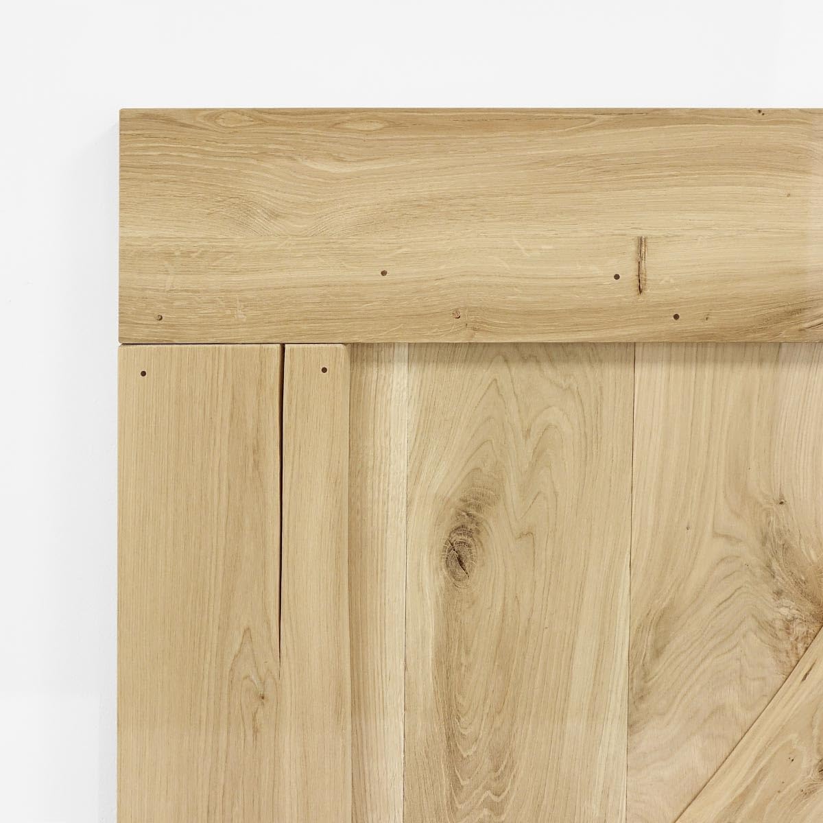 Porte coulissante Chêne massif FLINSTON (bois brut, 100x210)
