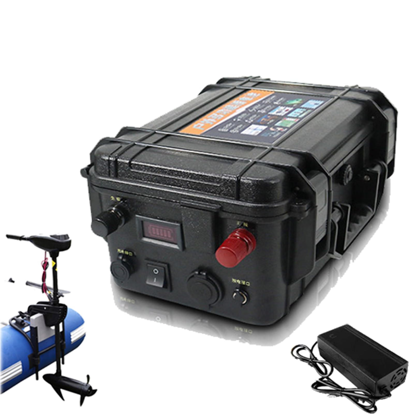 Outdoor-Antriebsbatterie 12,8 V 25,6 V Angelboot-Propeller-Marinebatterie | 12,8 V 60 Ah 80 Ah 100 Ah 120 Ah 150 Ah Lithium-Eisenphosphat-Batterie, 25,6 V Schiffsantriebsbatterie