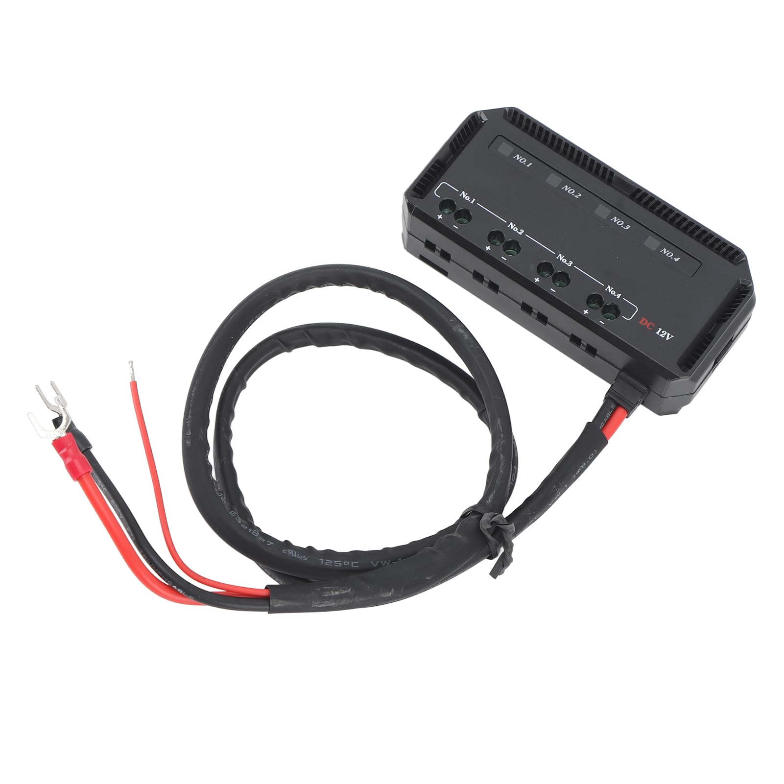 Skrzynka bezpiecznikowa z wyświetlaczem LED, 12 V, 4-krotna puszka bezpiecznikowa, uniwersalna, uchwyt bezpiecznikowy z przekaźnikiem do samochodu, motocykla, ciężarówki, kampera, morskiej