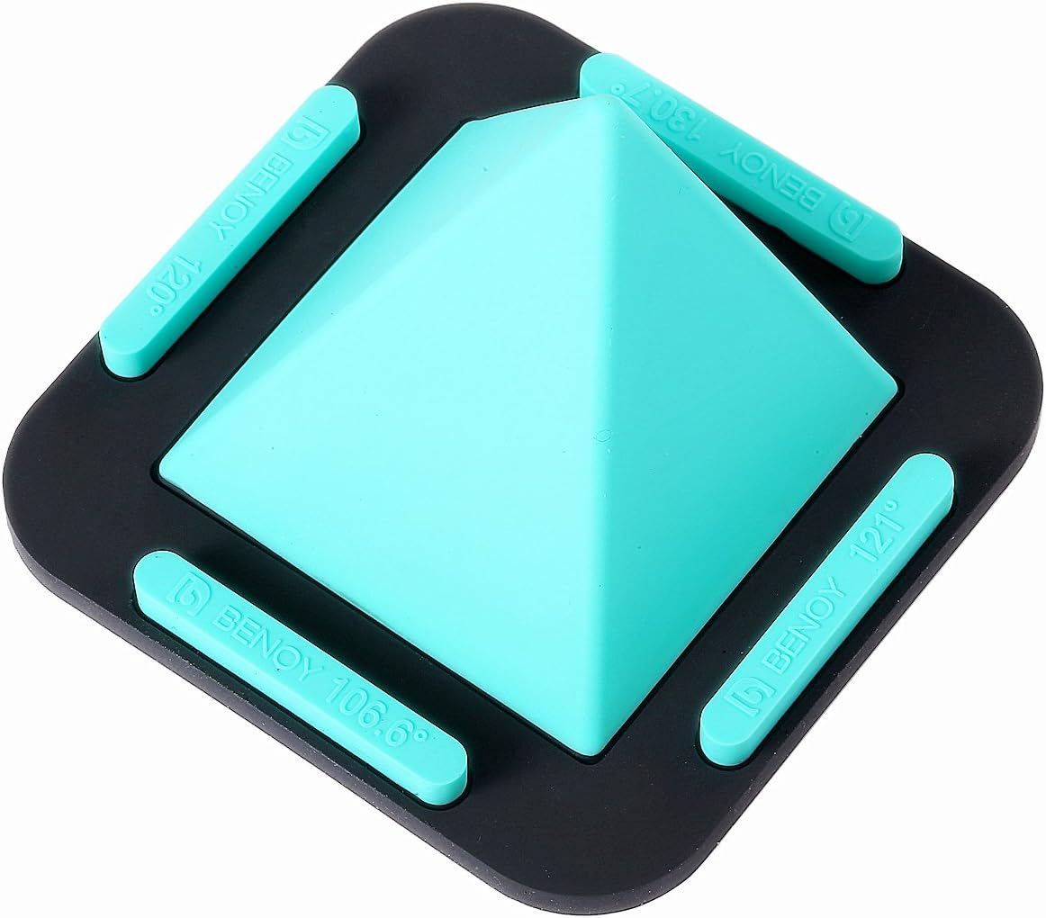 Elaine Multi-functional silicone cell phone stand .Pyramid shape.It suitable for car navigation ,mobile phone , Tablet PC .It has four angles cell phone holder (Blue)