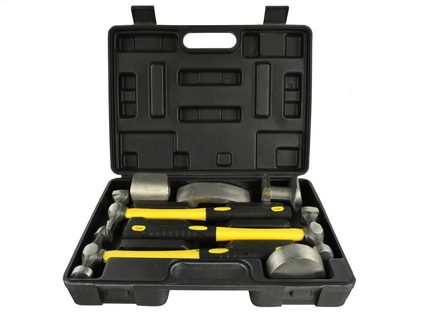 KIT MARTELLI E TASSI DA CARROZZIERE RIPARAZIONE AUTO CON VALIGETTA SET 7 PEZZI
