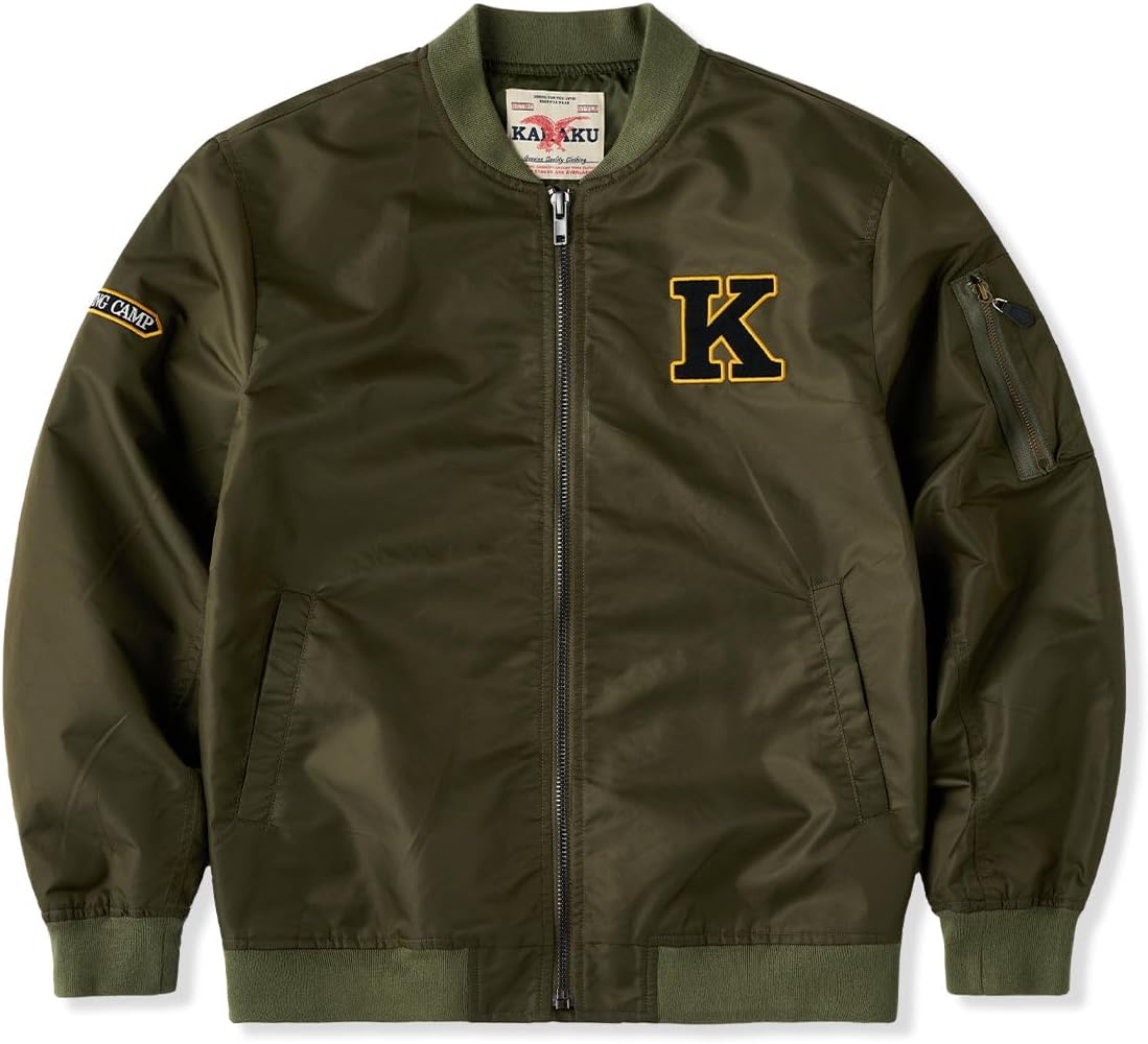 Amazon | [karaku] フライトジャケット メンズ「インディアン酋長猫