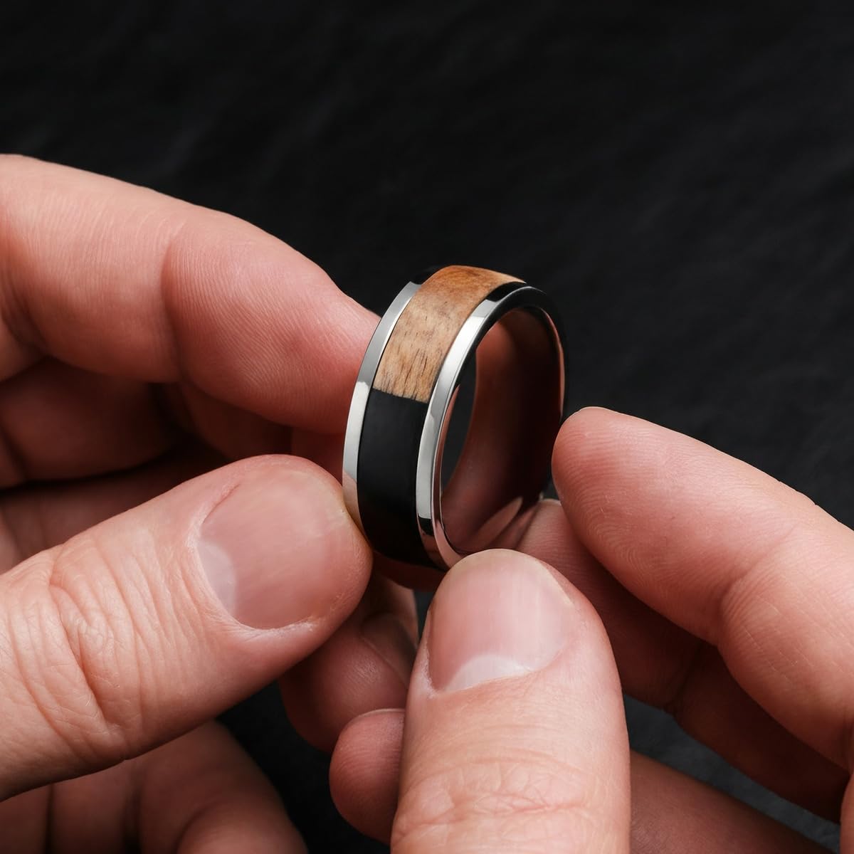 HOLZKERN Herrenring Sumo Koa/Titan sumo-koa-titan