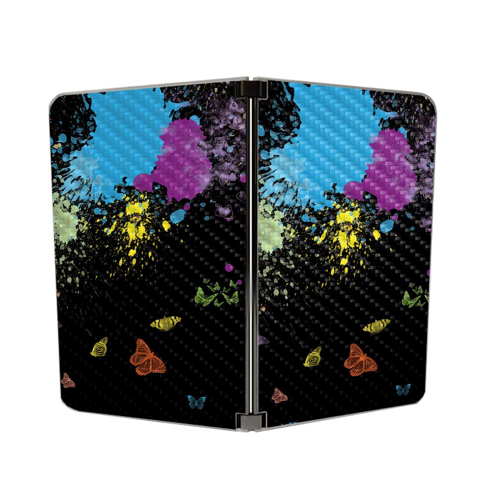 MIGHTY SKINS MightySkins Carbon Fiber Skin for Microsoft Surface Duo - Splatter | Protective, Durable Textured Carbon Fiber Finish | Easy to Apply, Remove, and Change Styles | Made in The USA