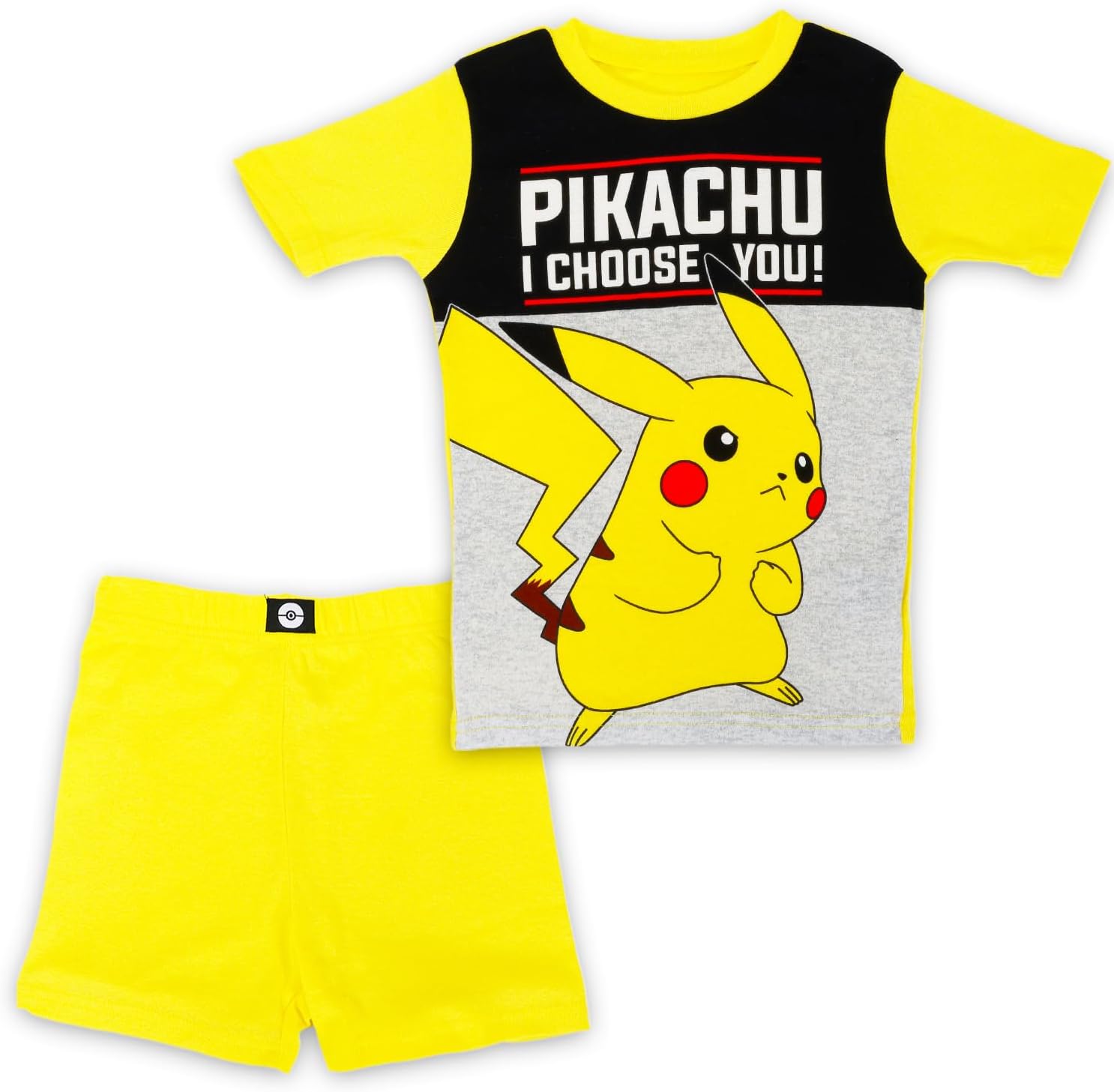 Pokemon Pajamas Set - Bundle of 2 Pair of Pikachu Shirts & Bottoms Sizes 8 & 10, Trading Cards, More | Pokemon Shirt & Shorts for Boys, Kids, Toddlers Multicolor