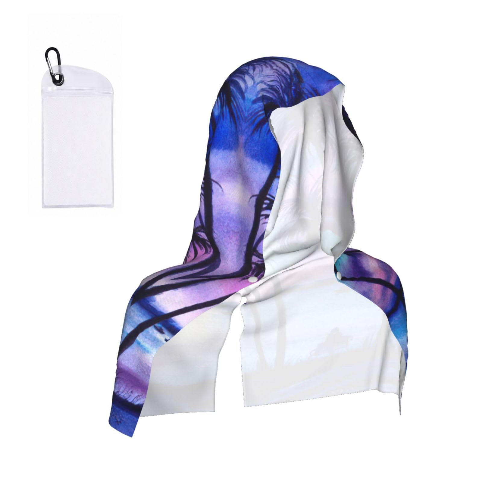 ZYJHYY Palm Tree Pattern Print Unisex Swimming Towel Practical Camping Towel Skin-Friendly Cooling Towel For Workout Training