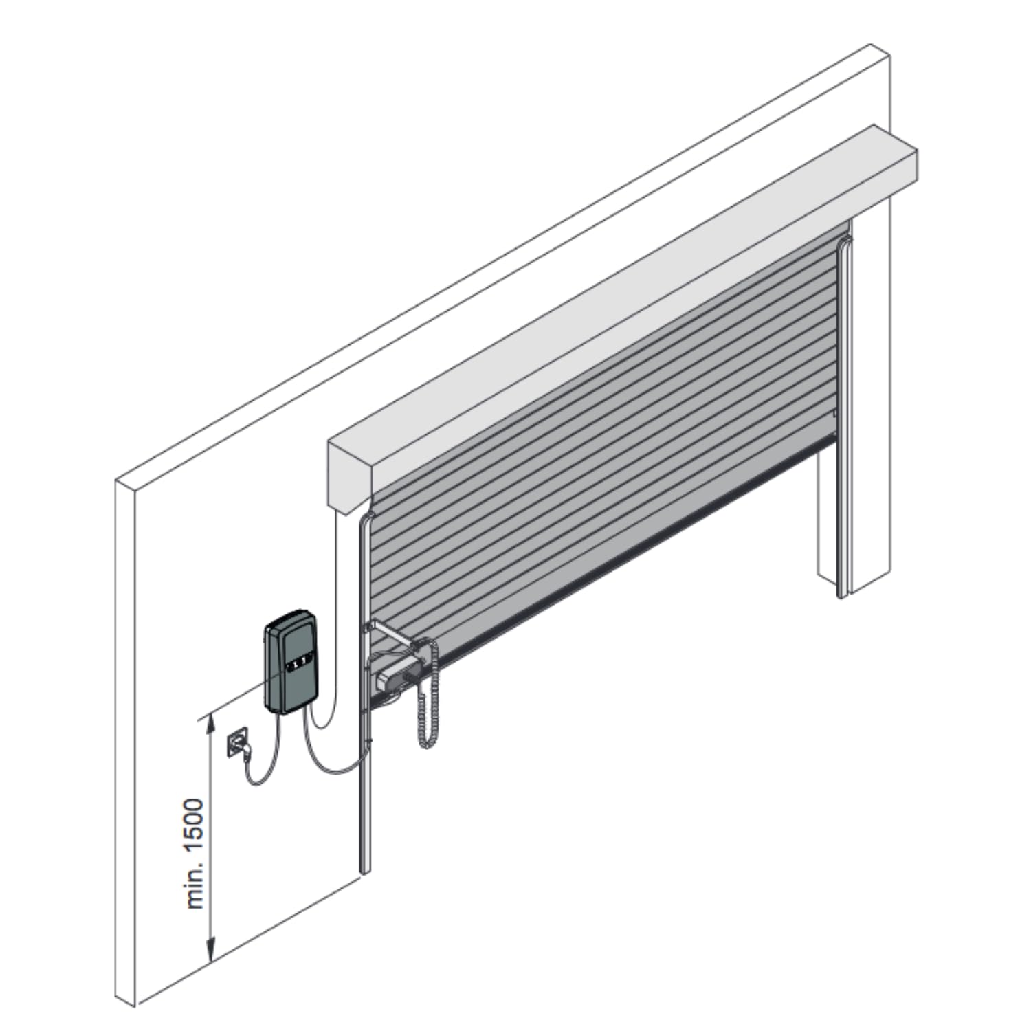 Boîtier d'amortisseur Sommer RDC Vision+ pour portes de garage à rouleaux, volets roulants, volets roulants et volets roulants. Comprend deux commandes pour ouvre-porte de garage Sommer Pearl 4018 868