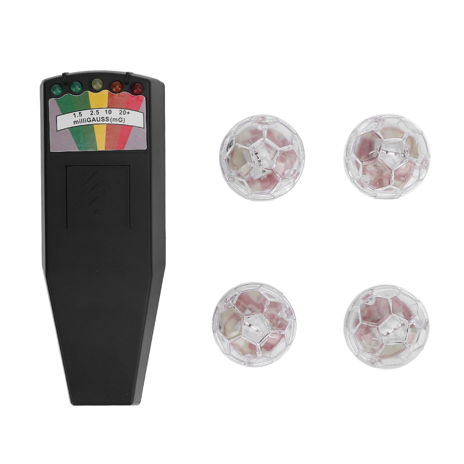 Fafeicy Kit de Equipos de Caza de Fantasmas con Medidor EMF y Bolas de Gato de Movimiento - Detector Paranormal para Uso en Casa, 50Hz a 2000MHz, 178 G
