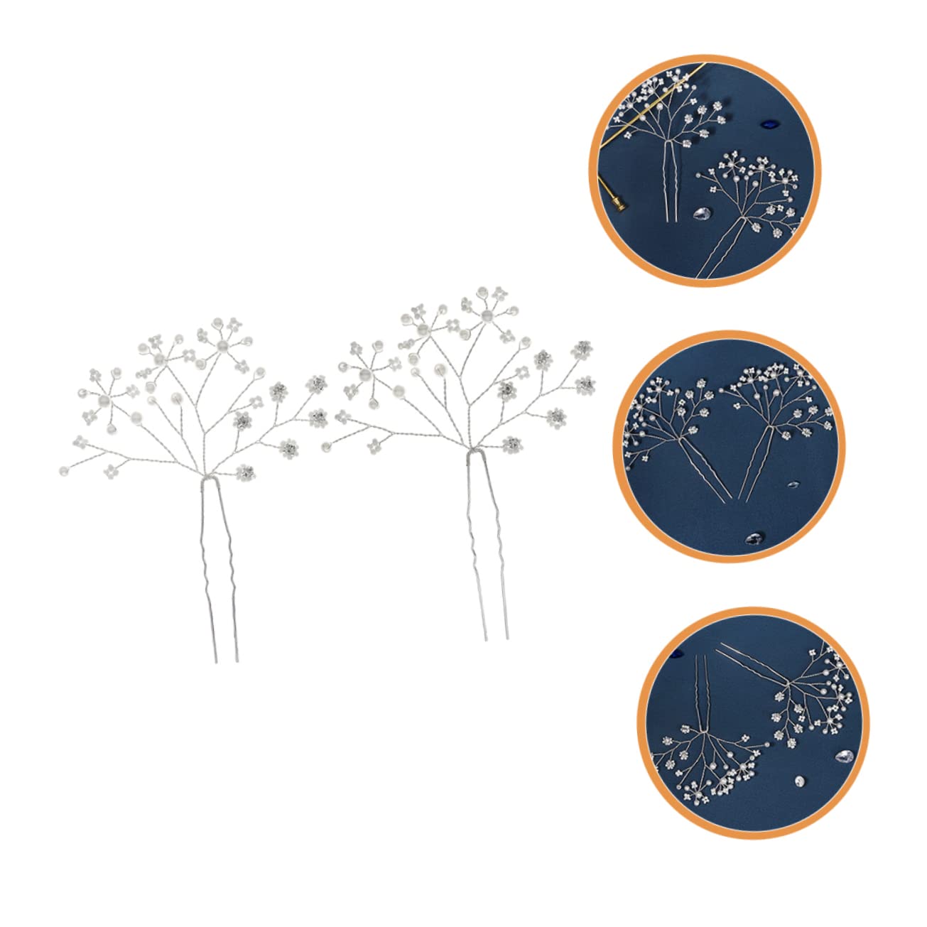 Healeved 10pièces Épingles à Cheveux Perles Pour Mariée Accessoires De Coiffure Élégants Pour Femmes Pour Mariage Et Occasions Spéciales