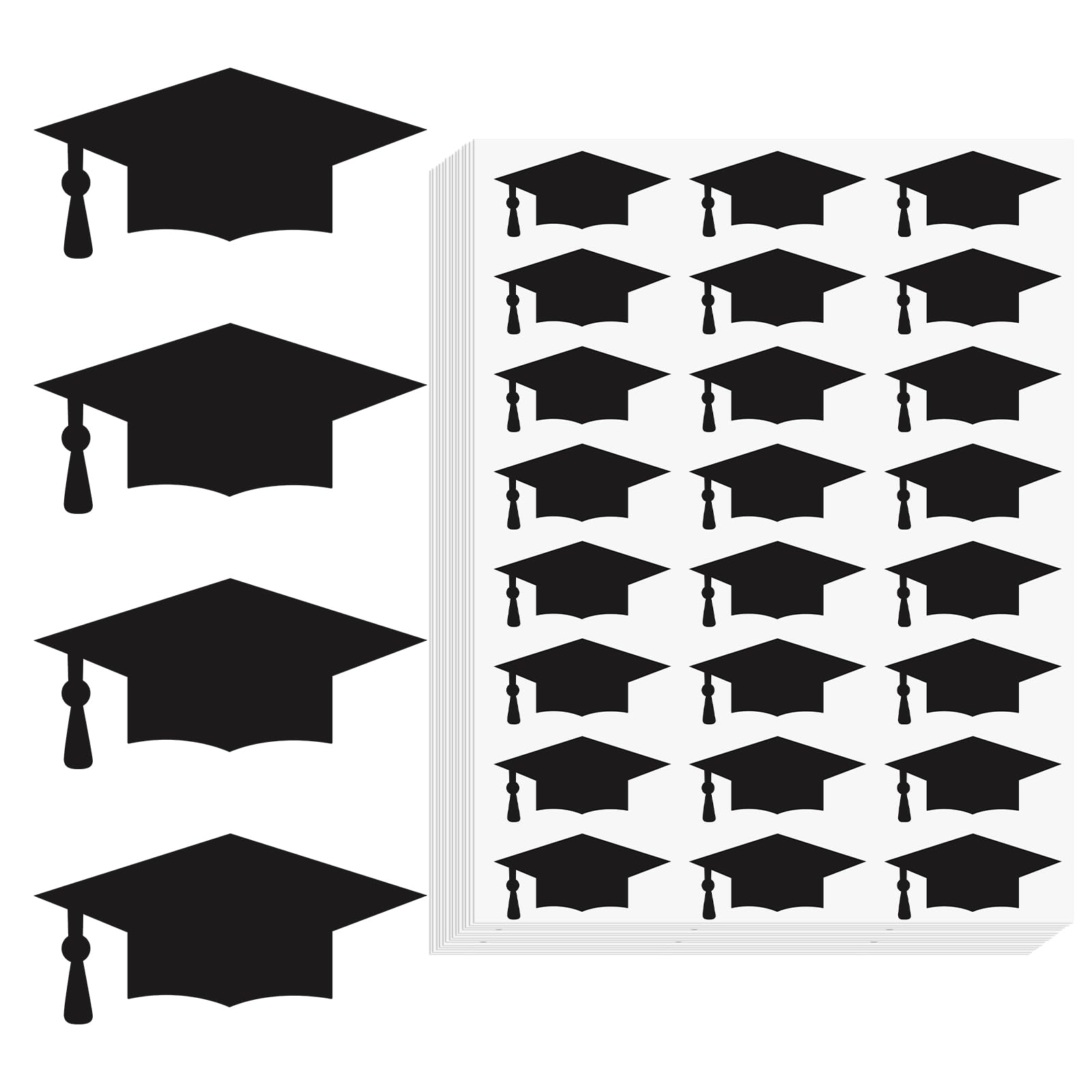 Amazon.com: Anwyll Graduation Cap Stickers 2026-600Pcs Black