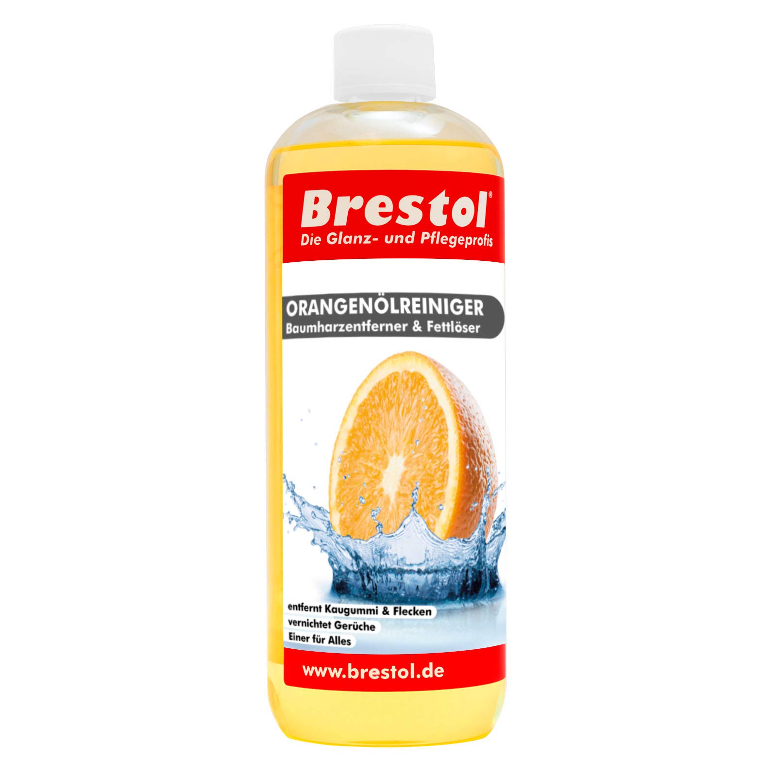 Green Mop Set 30-03 - Green Mop 30 cm + Stiel + Ersatzschwammm + 10 Liter Eimer in weiss + 1000 ml Orangenreiniger Konzentrat - Doppelwringer Mop saugstarker WischMop PVA Bodenwischer