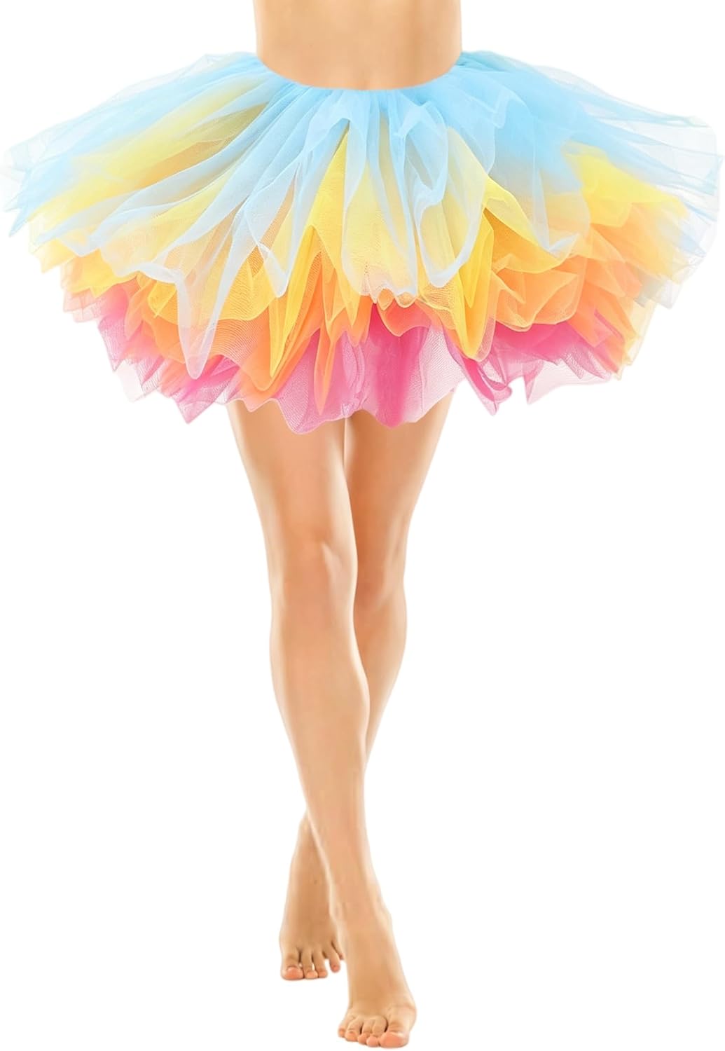 Tutus for Women Adults 5 Layered Tutu Tulle Skirts Costumes for Womens Tutu Skirts for Girls Halloween Ballet