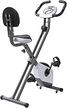 Panana Foldable Exercise Bike for Home, X-Bike Folding Fitness Bike with Magnetic Resistance, Quiet Indoor Cycling Bike for Small Spaces, LCD Display, Heart Rate Sensor, Adjustable Seat