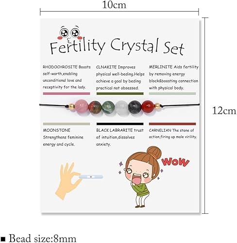 Miniatura 2 de Fuqimanman2020 Pulsera elástica de cristal espiritual de 0.236in con 7 chakras, piedra natural curativa con tarjetas de significado, cuentas de