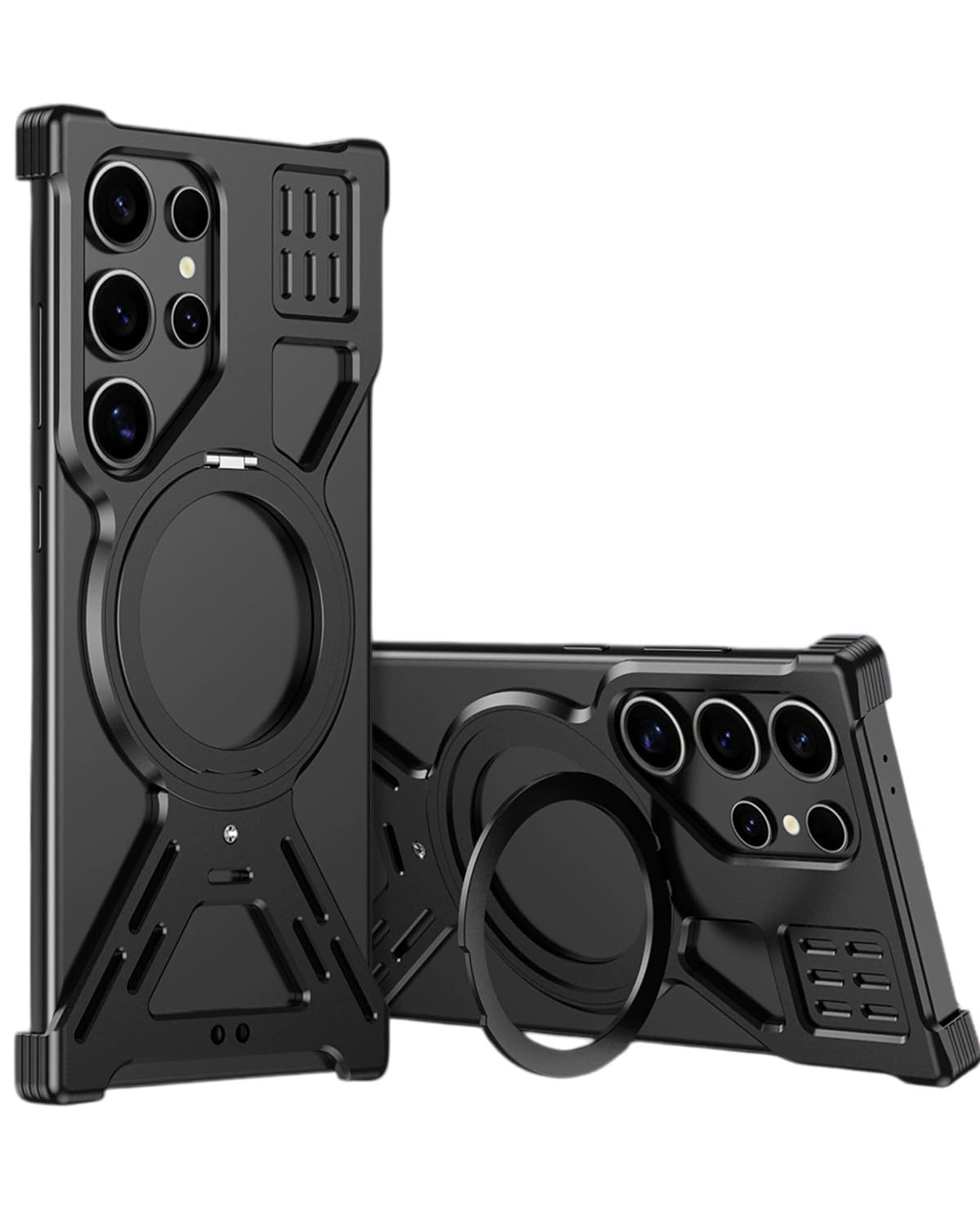 Coque Galaxy S26 Ultra Métal CNC avec anneau support pour vidéo - 8