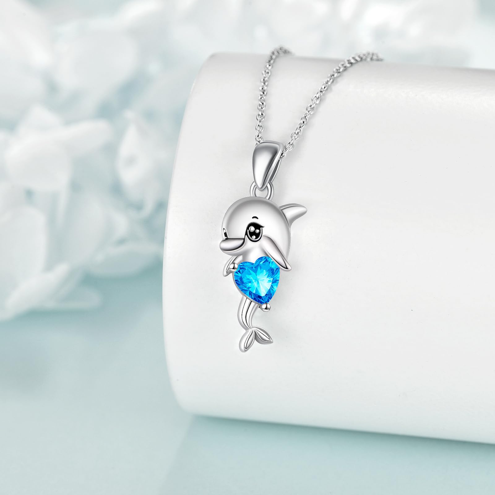 Tier Kette Halskette 925 Sterling Silber Süßer Delfin/Katze/Einhorn/Pinguin/Fledermaus/Bär/Biene/Hund/Kaninchen Anhänger Schmuck Geschenk für Damen Herren