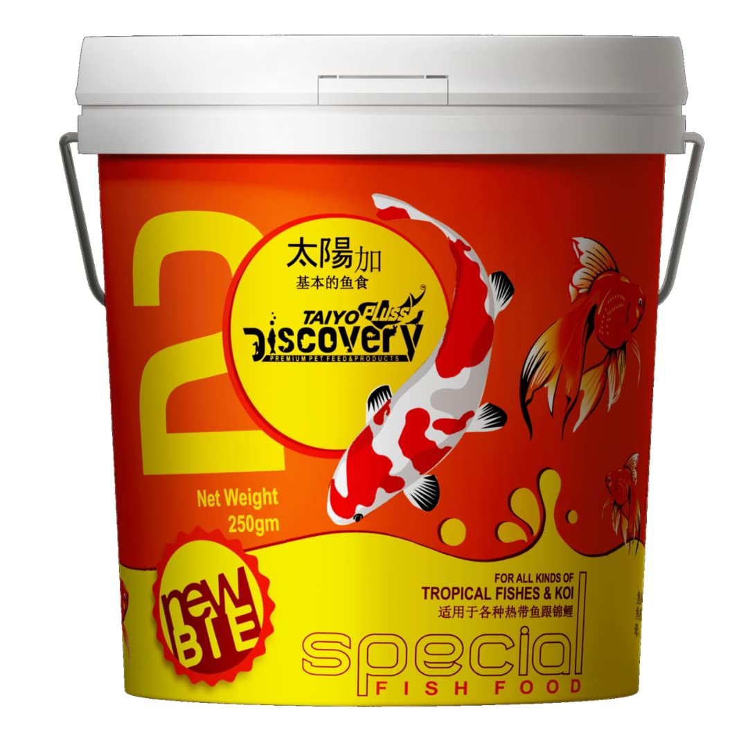 See full amazon price history chart for Taiyo Pluss Discovery® New Bie Special Fish Food - 250 g (Pack of 1) | Economy Range Nutritious Food for All Aquarium Fishes | Complete Diet for Growth & Colour Enhancement Taiyo Pluss Discovery® New Bie Special Fish Food - 250 g (Pack of 1) | Economy Range Nutritious Food for All Aquarium Fishes | Complete Diet for Growth & Colour Enhancement (B014XYOC5W) Amazon Price History, Amazon Price Tracker