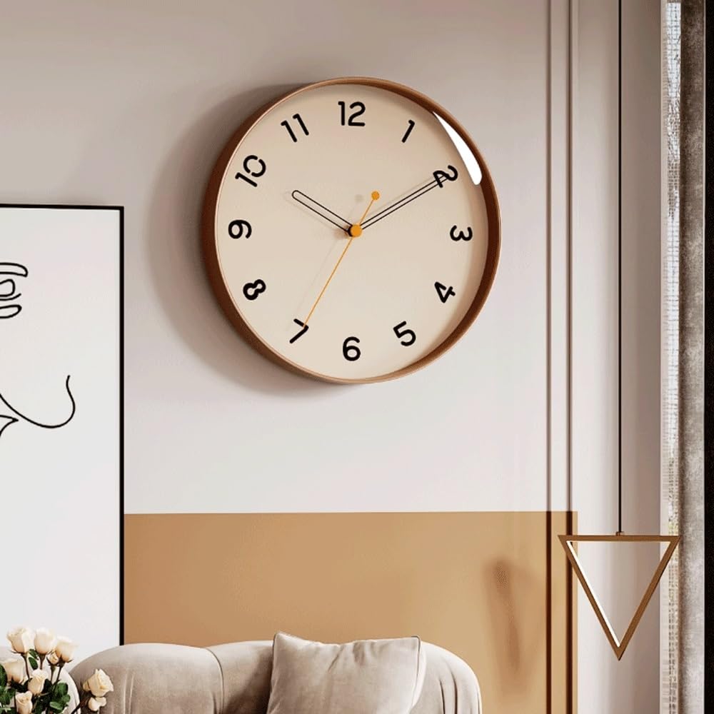 Orologio da Parete Orologio da Parete al Quarzo Silenzioso e Semplice, Adatto for Soggiorno e Camera da Letto Orologio da Parete per Soggiorno(Blue,12inch)