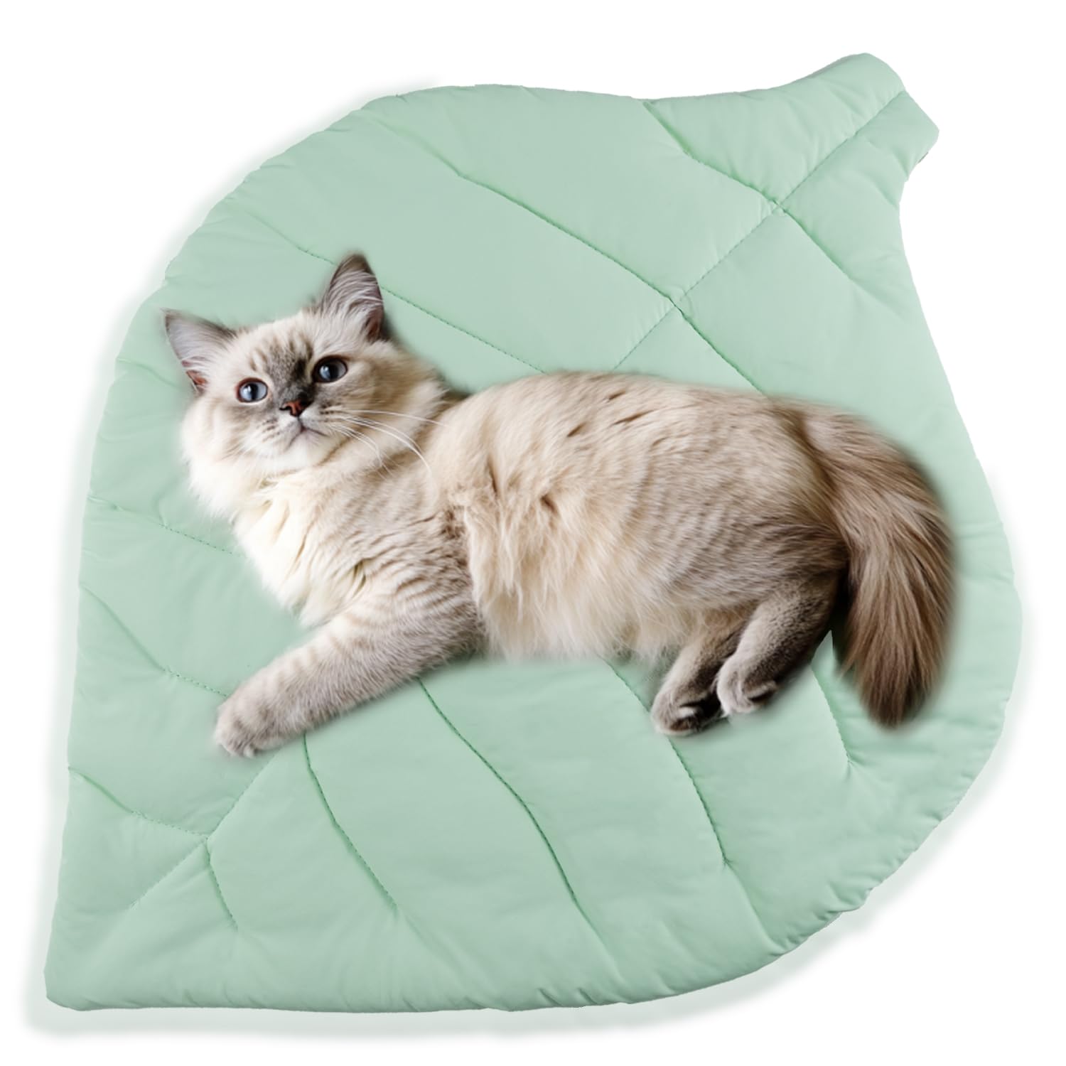 Cat Cooling Mat Pet Leaf Shaped Pad 26.5