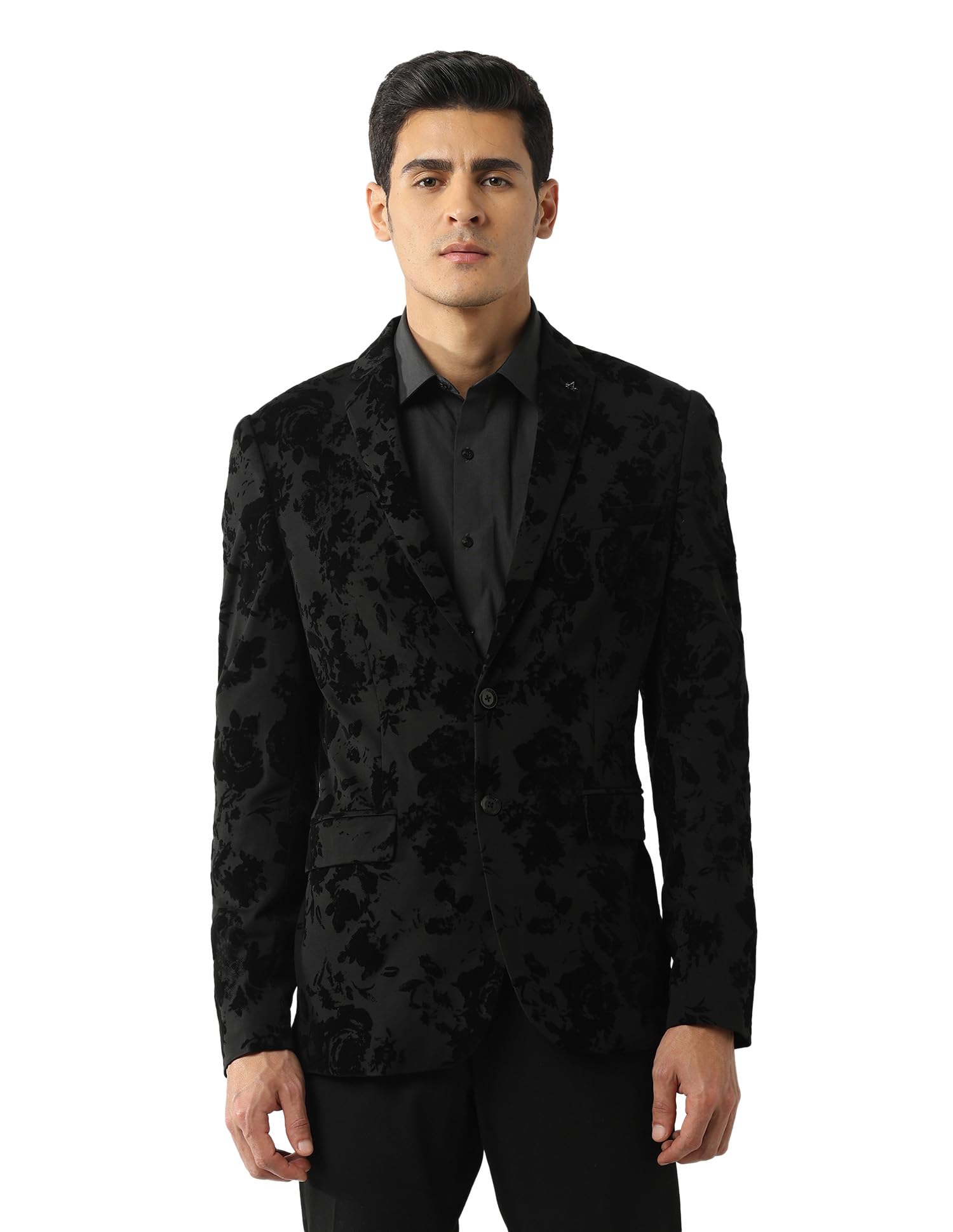 Men's Zero Calorie Slim Fit Night is Young Party Blazer-image-34