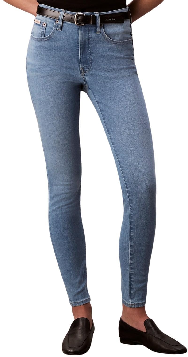 Calvin Klein Damen Jeans Hose Skinny Light Cape Mid Rise
