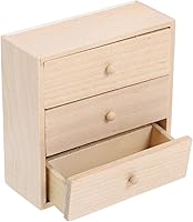 Vista 7 de Toyvian Gabinete de madera en miniatura 1/12 Escala Muebles de casa de muñecas Estilo rústico Mini estantería de madera