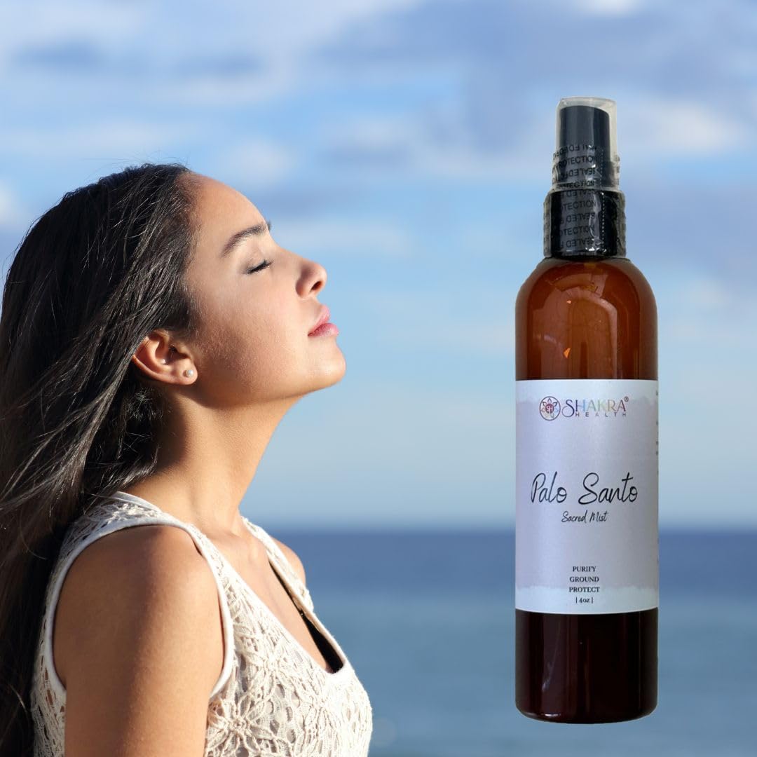 Palo Santo - Spray para manchas - 4 onzas - Sin humo, fácil de usar - Limpieza, purificación, eliminación de energía negativa - Carga de Reiki - Niebla sagrada