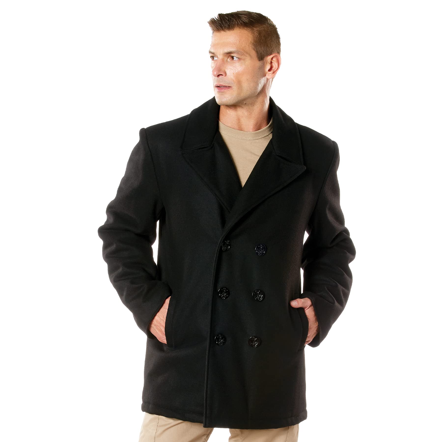 ジャケット・アウター th products modern pea coat Amazon.com: Rothco 21855 Naval Heritage Pea Coat Color : Black