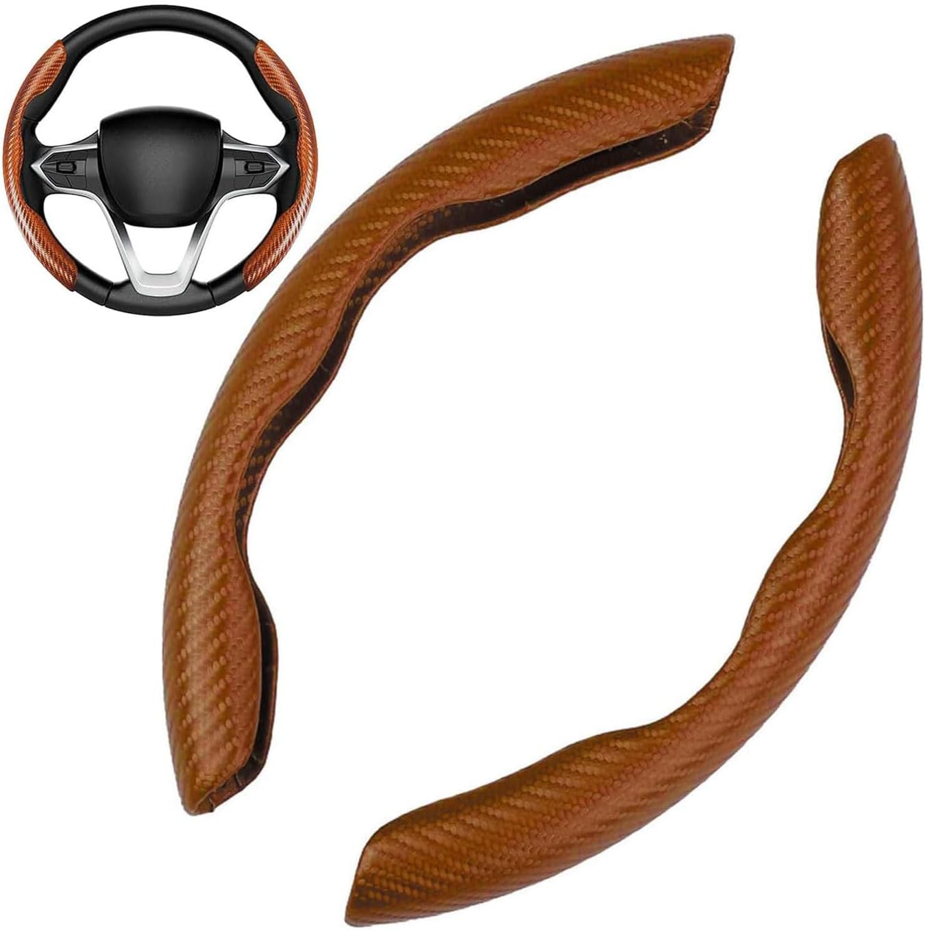 Amazon.com: GEBBEM Car Steering Wheel Covers for BMW 3er 335d E91 320i ...