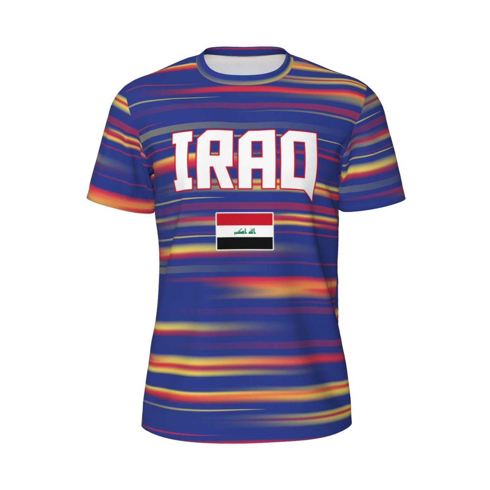 DABOYOZHZH Iraq Flag Cool Iraqans (39) Sports Jersey Mesh T-Shirt 3D Print for Running Cycling Soccer Tennis Fitness Climbing Shirts