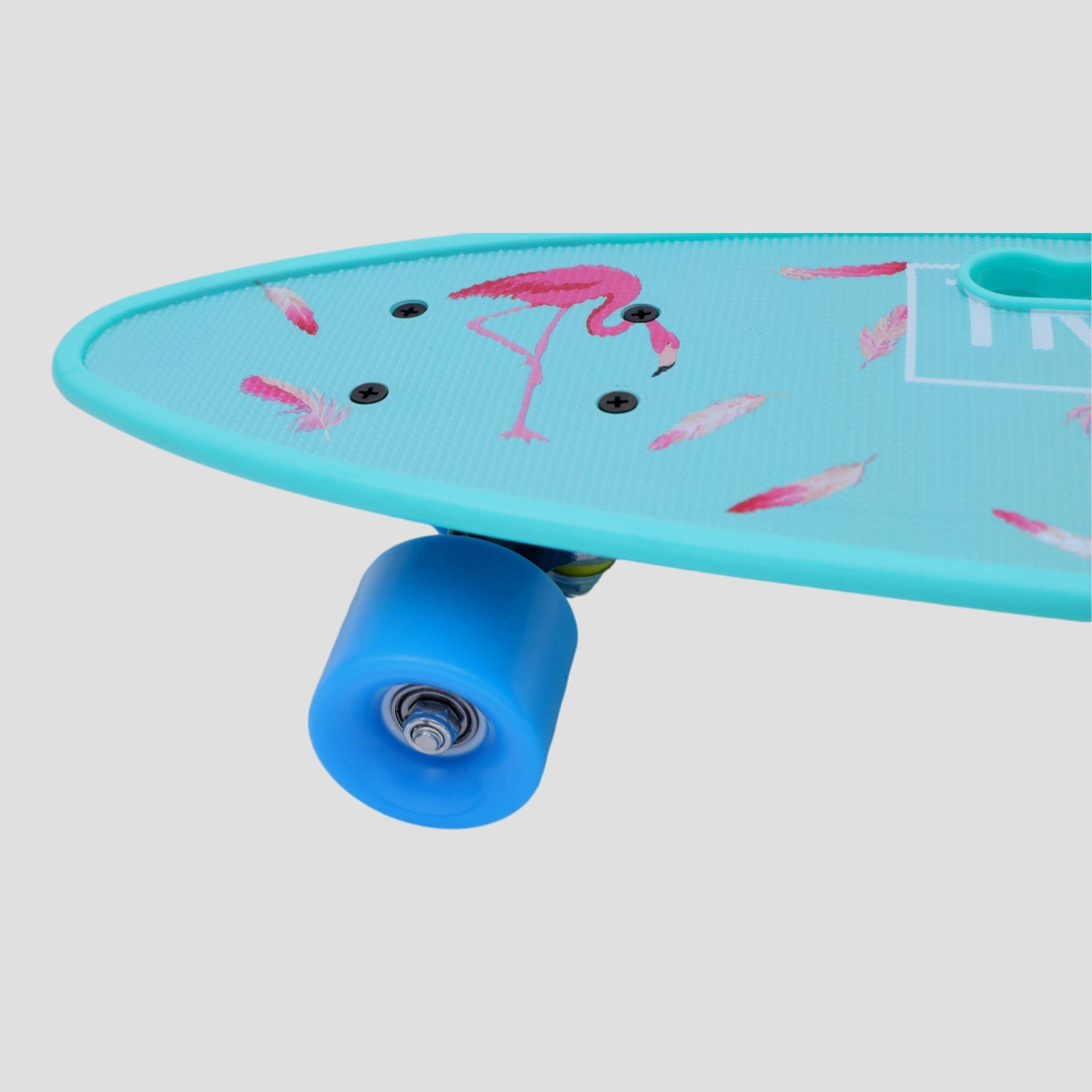 Cruiser Skate Tipo Penny 59 cm Tropical | Monopatín Urbano | Rodamientos ABEC-7 | Ruedas Poliuretano 78A | Ejes Aluminio 82 mm | Soporta 150 kg, theLongboarder