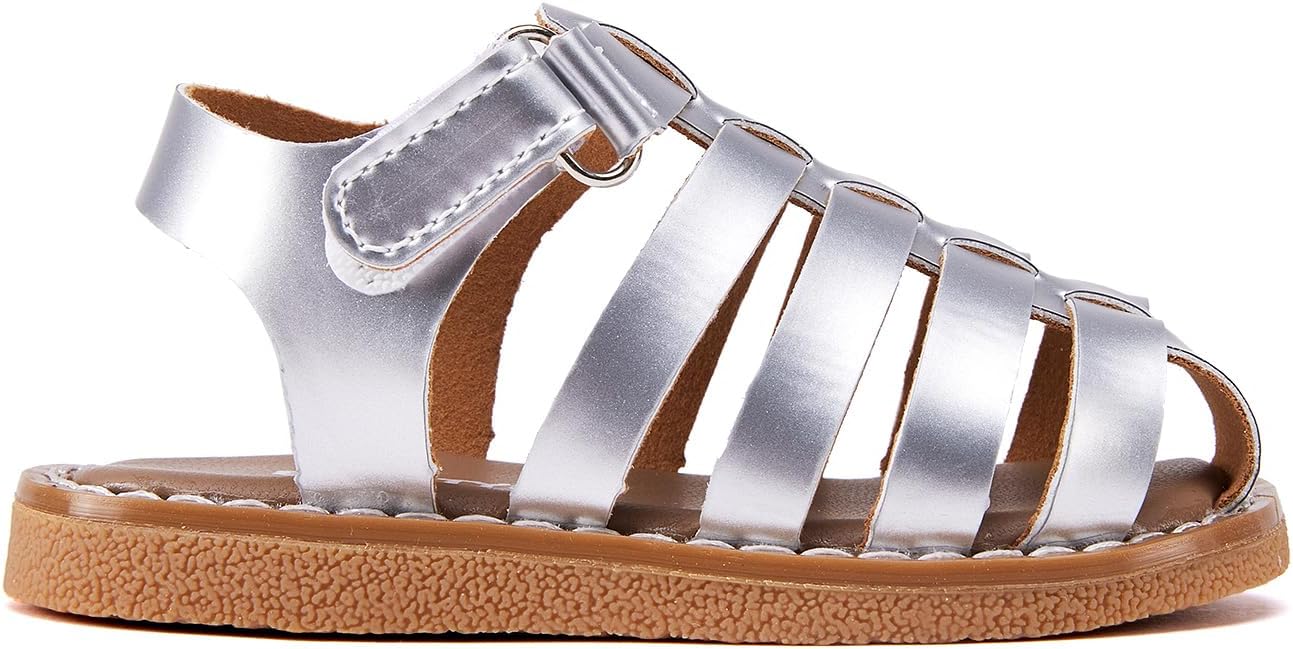 BMCiTYBM Baby Boy Girl Closed Toe Sandals Infant Summer First Walking Shoes Non-Slip Fisherman Sandals 6 9 12 18 24 Months