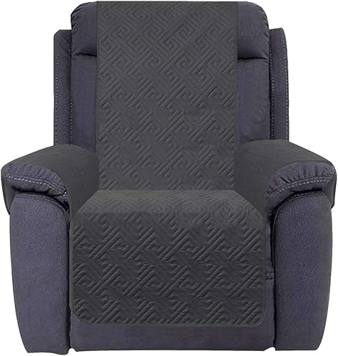 Miniatura 1 de Fundas para sillas reclinables, impermeables, con protector de muebles antideslizante, funda de sofá para niños, fundas de sofá para perros (gris