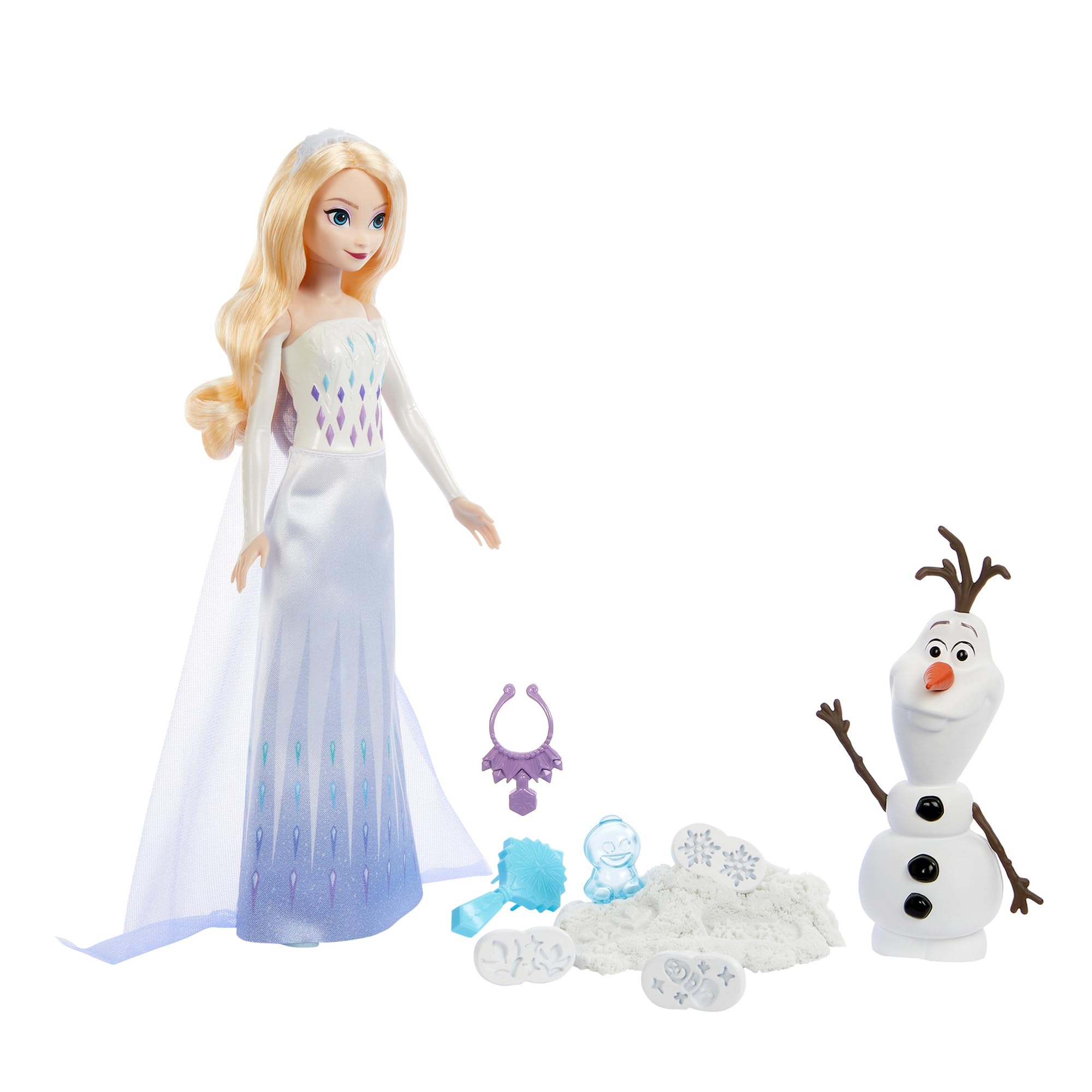 Mattel Disney Frozen Elsa and Olaf Ponte Stamp! Yukiasobi HYH10 Pretend Doll/House, Pretend Play Set, Includes 1 Doll, 1 Each Figure, Ages 3 and Up, White : Toys & Games