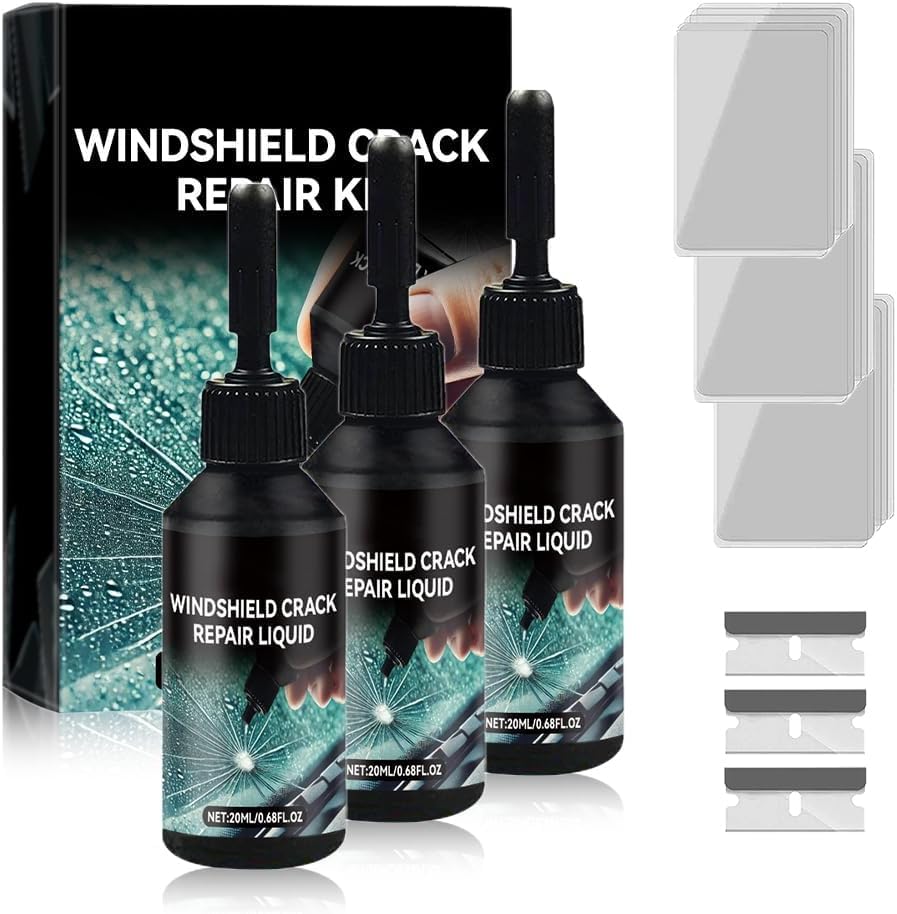 2026 New Windshield Crack Repair Kit Windshield Repair Kit for Chips and Cracks Car Glass Repair Kit Glass