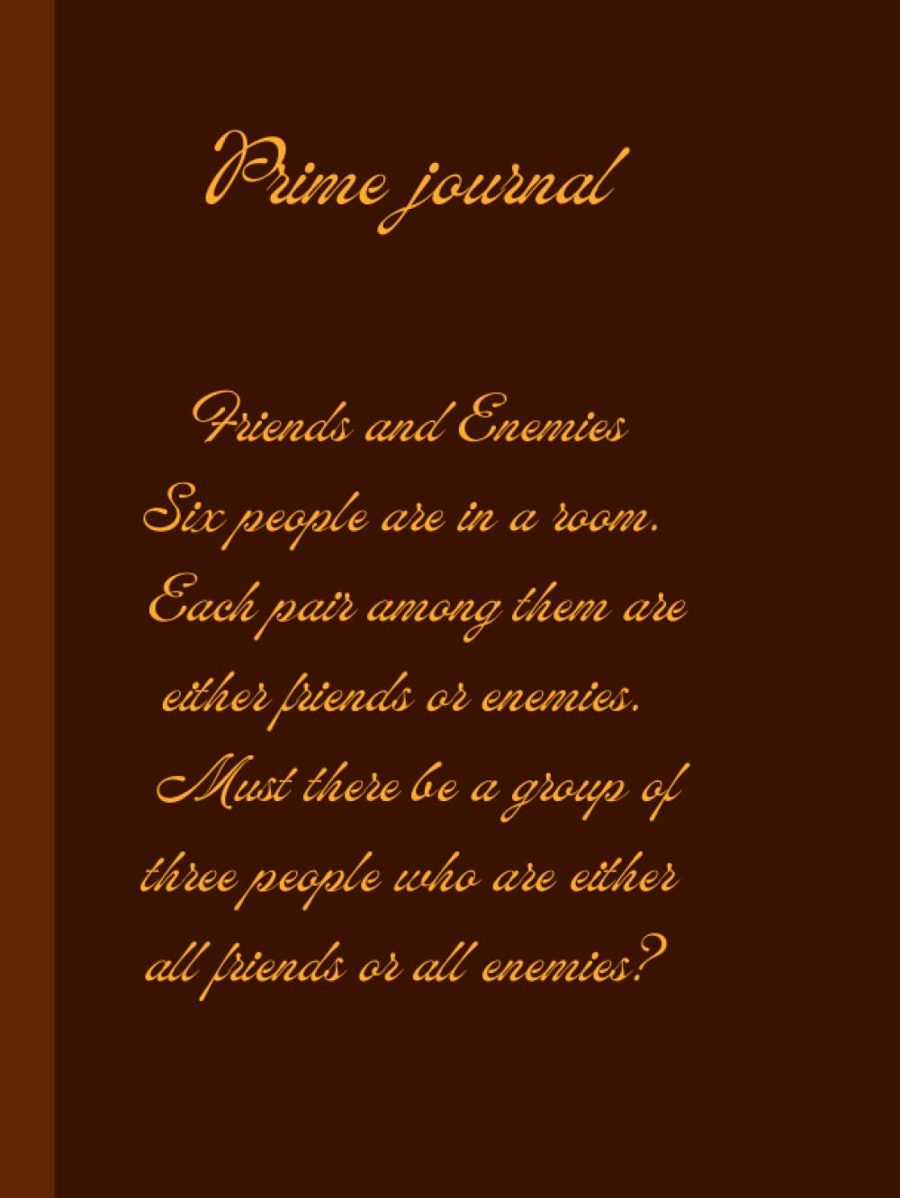 Prime Journal carnet de notes ligné et calepin d'écriture pour projet créatif