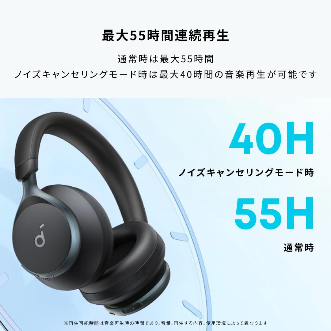 Amazon.co.jp: Anker Soundcore Space One Blue | Bluetooth 5.3
