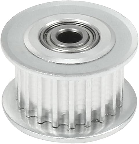 IIVVERR Aluminio 3 M 20T 0157in perfora agujeros dentados correa dentada rueda sincrónica con rodamiento para correa de 0394in Aluminio 3 M 20T