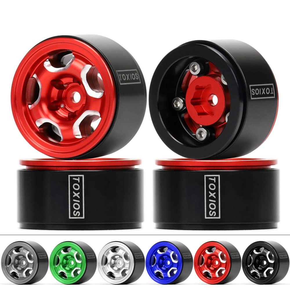 Cerchi Beadlock INJORA In Alluminio Per RC Crawler 1/24 1/18 | Offset