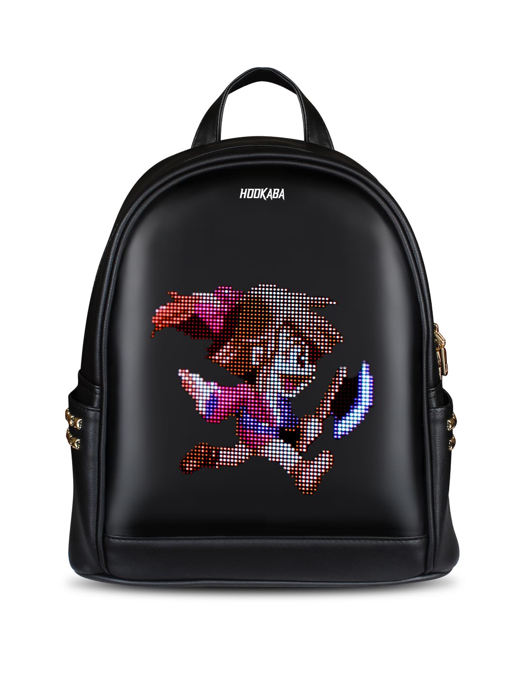 hookaba Dazz Roll LED Backpack 14L | Smart Pixel Display Bag | App Controlled, USB charge, Programmable Screen & Water Resistant | For School, College, Travel, Gym | Daypack for Women & Girls-picture-37