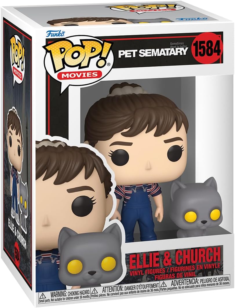 Funko POP! & Buddy: Pet Sematary - Ellie Creed & Church - Pet Sematary 1986 - Collectable Vinyl Figure - Gift Idea - Official Merchandise - for Kids & Adults - Horror Fans