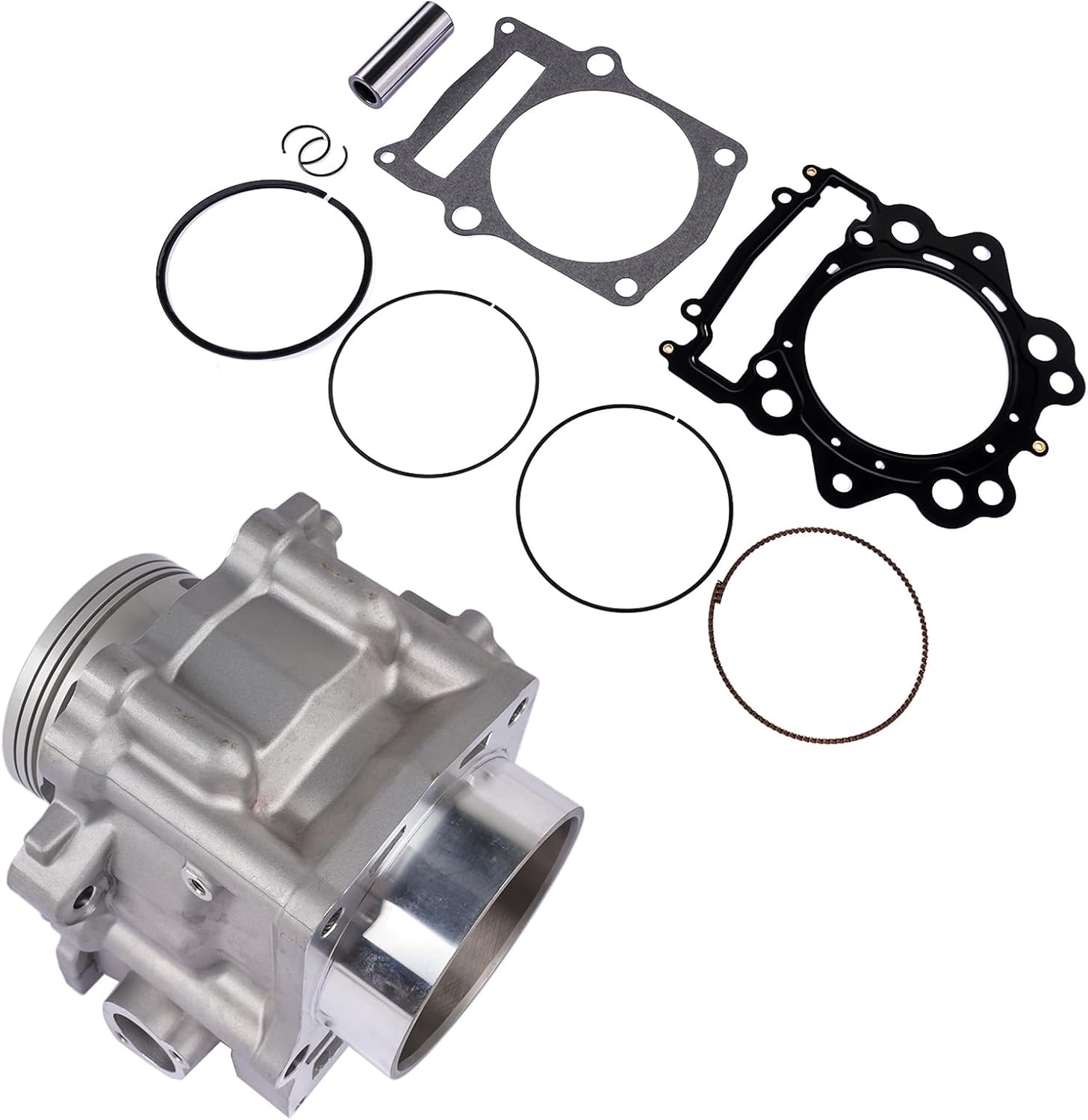 Cylinder Piston Rings Gasket Kit Replacement for Yamaha Raptor 700 700R YFM700 YFM700R YFM700RSE YFM700RSP Standard Bore 102mm 1S3-11310-01-00 1S3-11631-10-00 1S3-11351-00-00