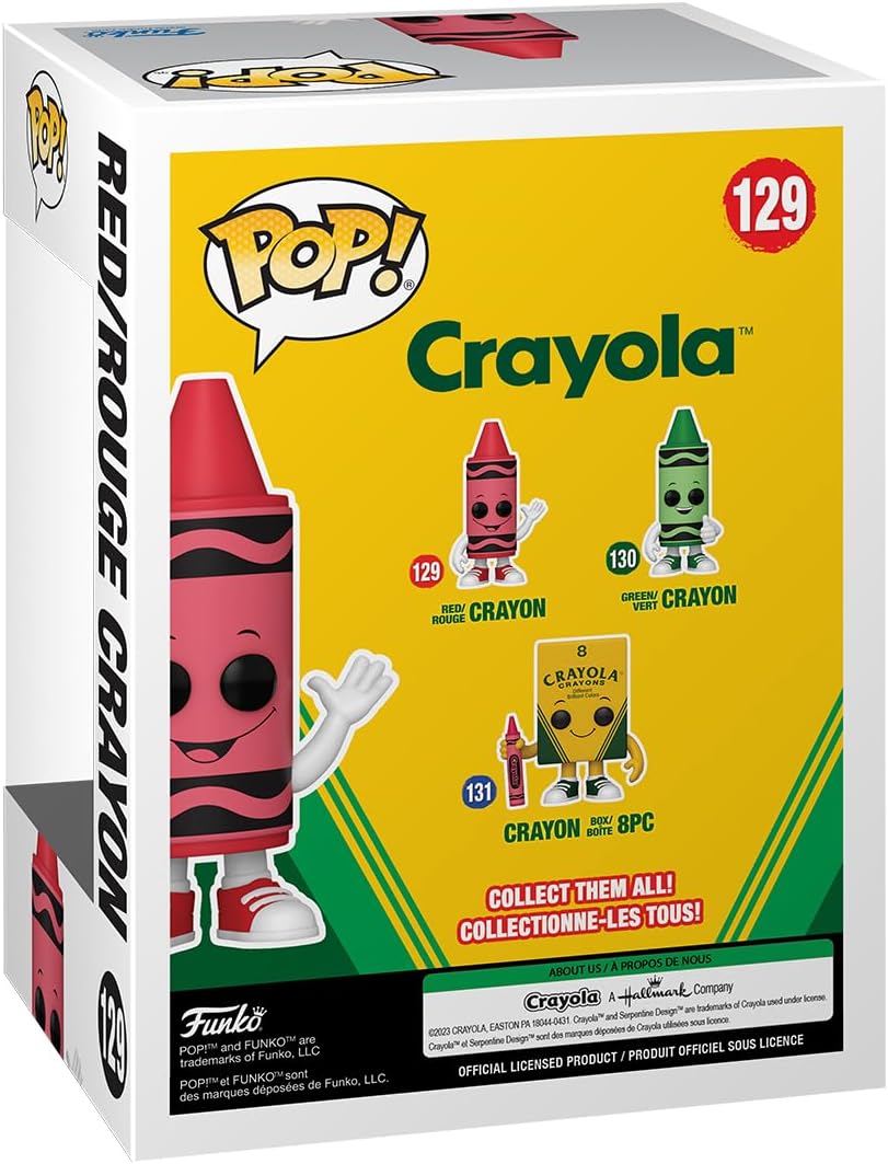 Funko POP! Vinyl: Crayola - Red Crayon - Collectable Vinyl Figure - Gift Idea - Official Merchandise - for Kids & Adults - Ad Icons Fans - Model Figure for Collectors and Display