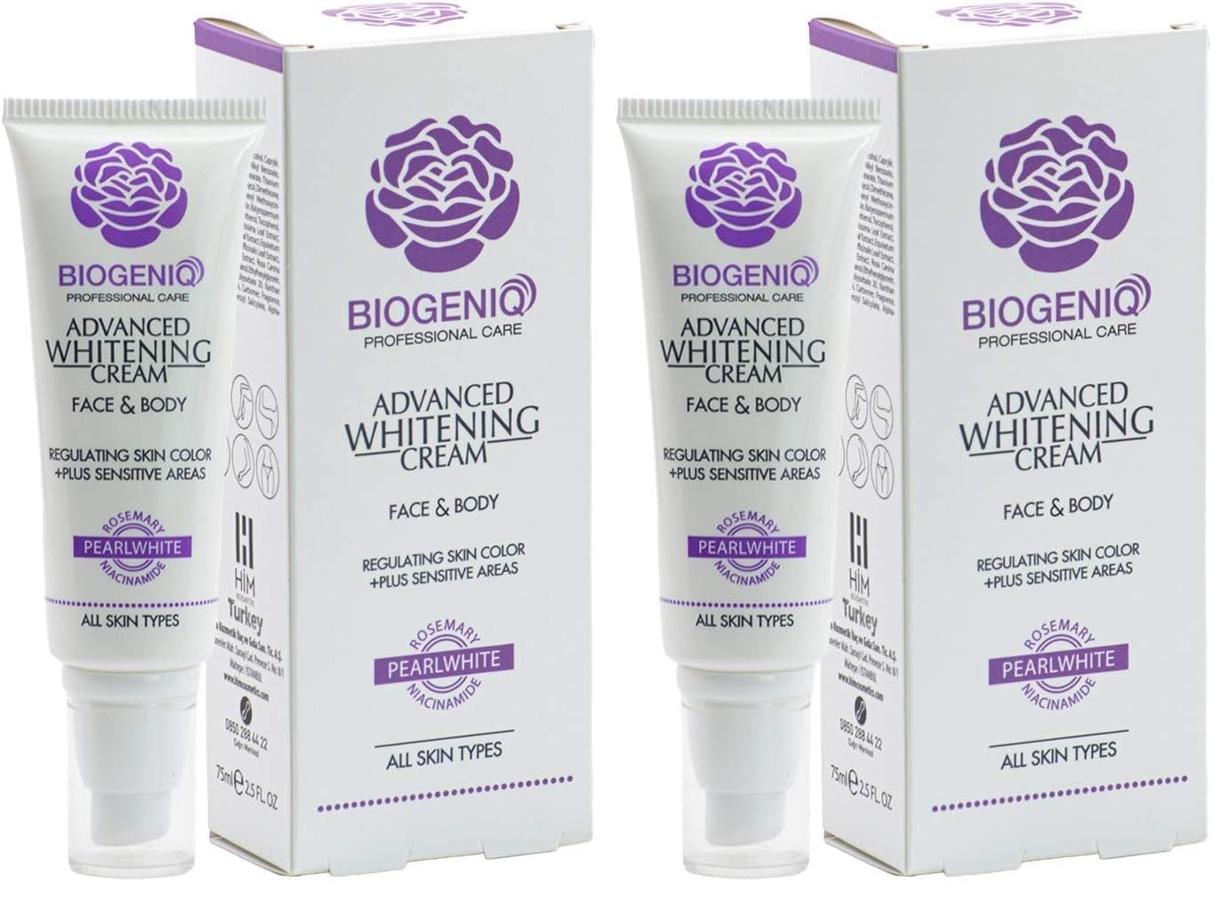 Biogeniq Beauty Gelişmiş Beyazlatıcı Krem 75 ml Advanced Whitening Cream (2 paketi)