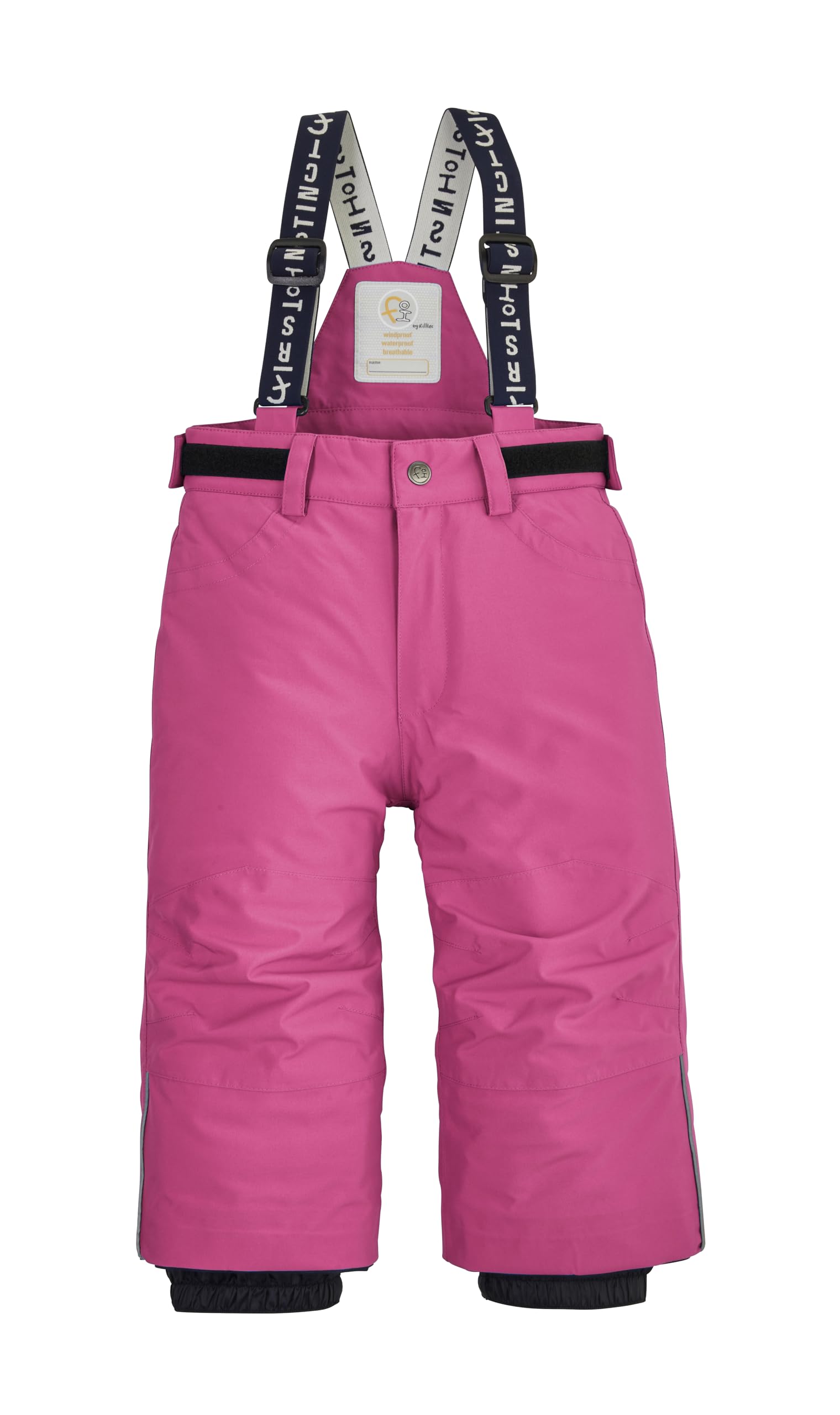First Instinct by killtec Kinder Skihose/Funktionshose mit Trägern und Schneefang FISW 33 MNS SKI PNTS, Fuchsia, 86, 42255-000