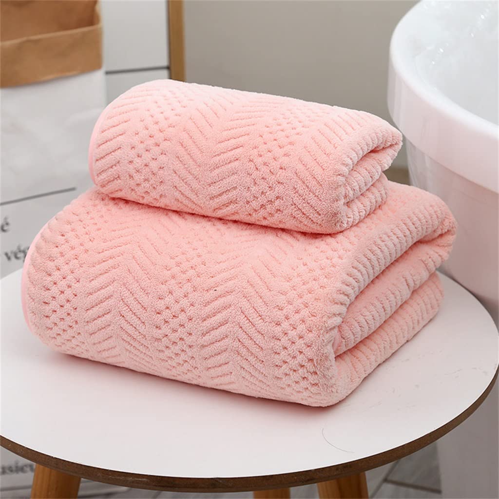 Serviette en daim corail rose lot de 2 pour éviter les serviettes rêches adultes