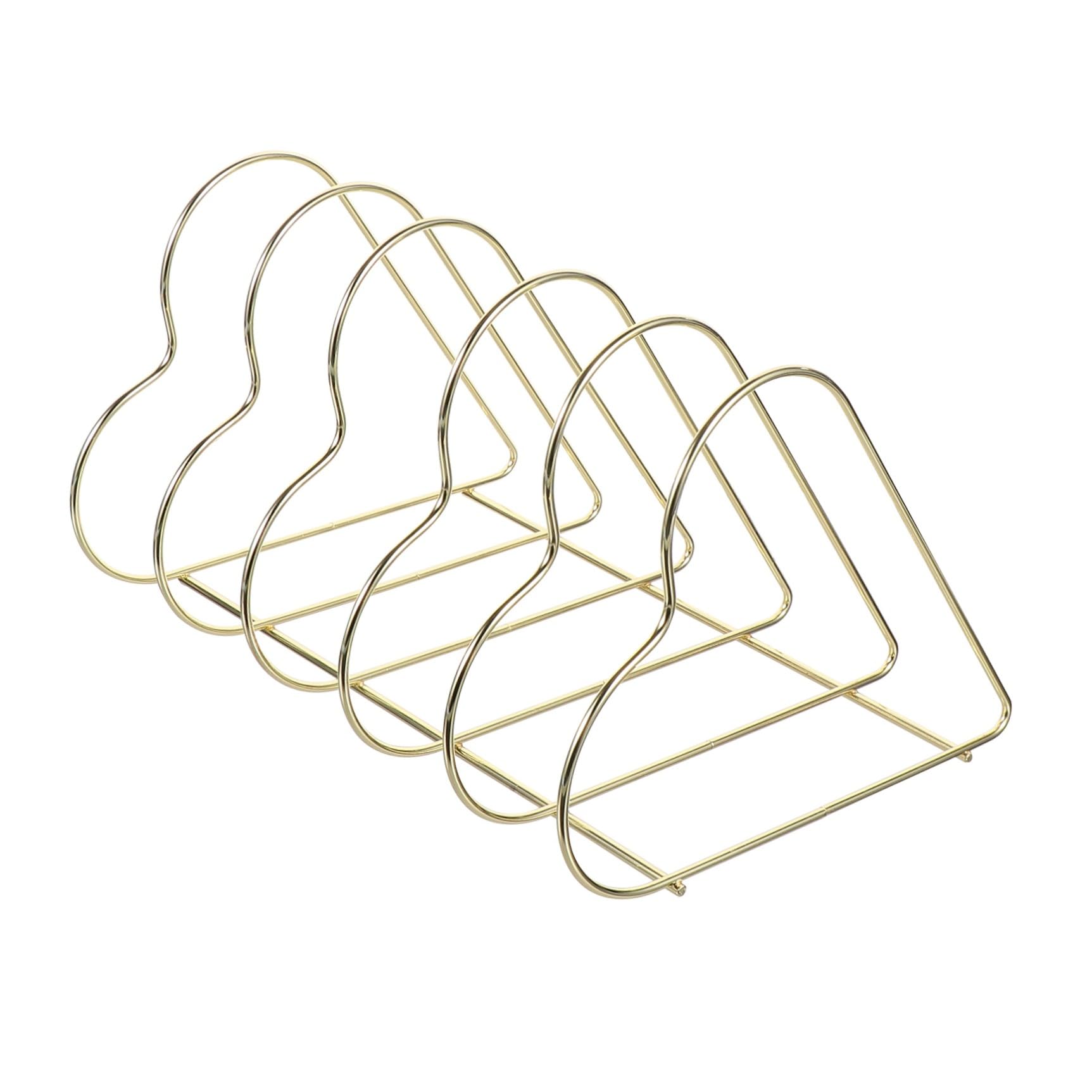 STOBOK 1pezzi Portariviste in Ferro Portalibri Iron Art Organizer per Riviste per Ufficio Domestico per Varie Carte Posta File Cartelle Quaderni Libri Spessi